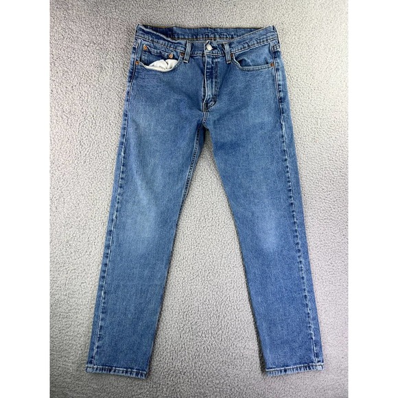 Levi's Other - Levi's 502 Taper Fit Denim Jeans Men's Size 32x30 Medium Wash Stretch Blue